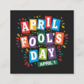Grappige 1 april grappen kit informatiekaartje (Achterkant)