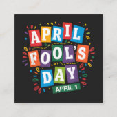Grappige 1 april grappen kit informatiekaartje (Voorkant)