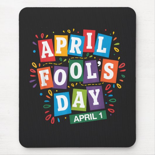 Grappige 1 april grappen kit muismat (Voorkant)