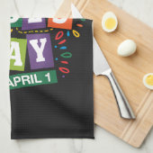 Grappige 1 april grappen kit theedoek (Quarter Fold)