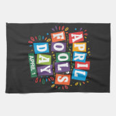 Grappige 1 april grappen kit theedoek (Horizontaal)