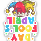 Grappige 1 april-grapprankskit 1 april-grapjes sticker (Voorkant)