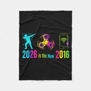Grappige 2016 Retro Nostalgie Vines Decennium Fleece Deken
