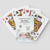 Grappige 2020-quarantaine | Vakantie in de woonkam Pokerkaarten (Achterkant)