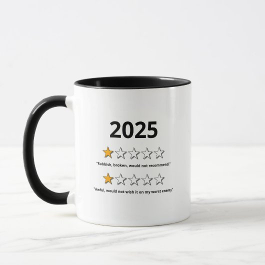 Grappige 2022 slechte review mok (Links)