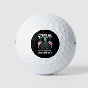 Grappige 2024 Verkiezingen Cthulhu Voor President  Golfballen
