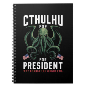 Grappige 2024 Verkiezingen Cthulhu voor President Notitieboek