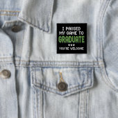 Grappige 2025 Gamer Afgestudeerde Afstuderen Vierkante Button 5,1 Cm (In situ)