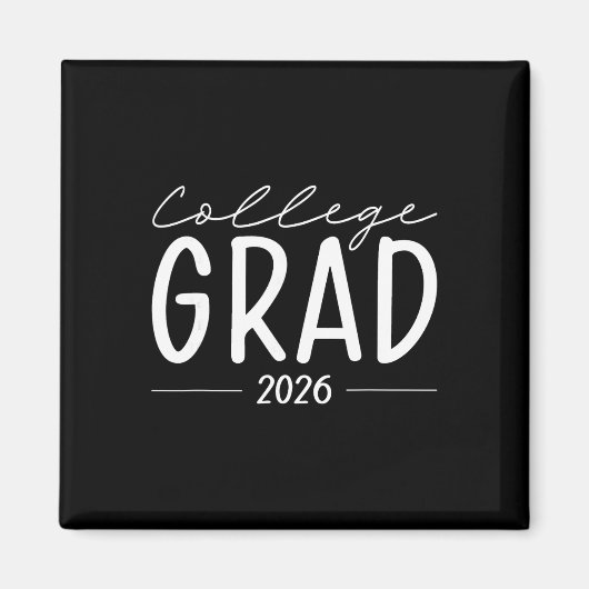 Grappige 2026 afgestudeerde universiteitsstudent a magneet (Voorkant)