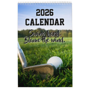 Grappige 2026 Agenda Golf Citaten Golfer Vader Coa Kalender