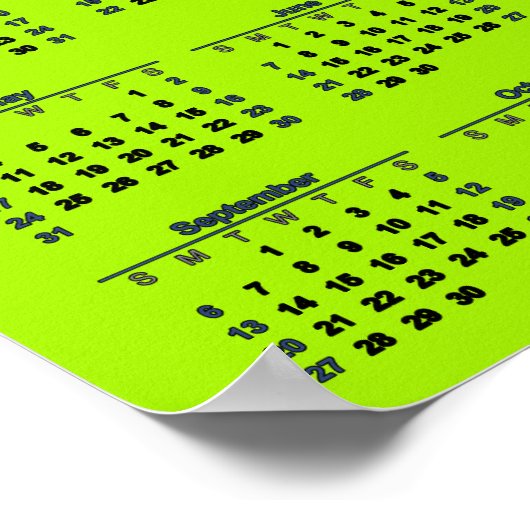 GRAPPIGE 2026 KALENDER VOLGENDE STOP WERELDHEersch Poster (Hoek)