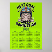 GRAPPIGE 2026 KALENDER VOLGENDE STOP WERELDHEersch Poster (Voorkant)