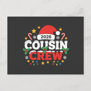 Grappige 2026 neef crew kids familie samenkomst uitnodiging briefkaart