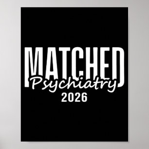 Grappige 2026 psychiatrie residency match dag dokt poster