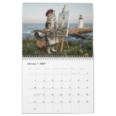 Grappige 2027 Kat Kunstenaar Kalender (Jan 2027)