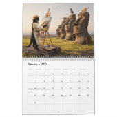 Grappige 2027 Kat Kunstenaar Kalender (Feb 2027)