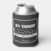 Grappige 21e verjaardag drinken blikjeskoeler (Blikje Voorkant)