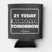Grappige 21e verjaardag drinken blikjeskoeler (Voorkant)