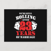 Grappige 23e verjaardag voor koppels die 23 jaar g briefkaart (Voorkant)