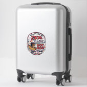 Grappige 250e 4 juli Hot Dog Dachshund Sticker (Koffer)
