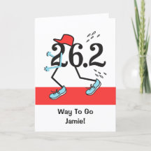Grappige 26,2 marathonloper finisher