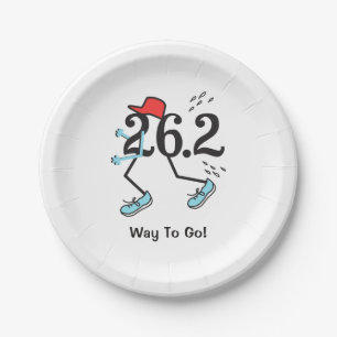 Grappige 26.2 Marathonloper © Goed Gedaan Marathon Papieren Bordje
