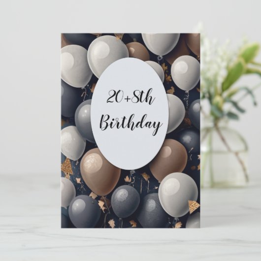 Grappige 28e kaart (Staand voorkant)