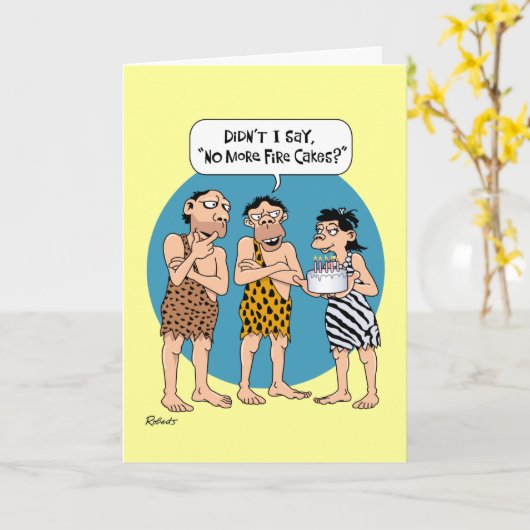 Grappige 28e verjaardag kaart (Gele Bloem)