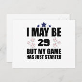 Grappige 29e Verjaardag Honkbal Fan 29 Jaar Oud Ve Briefkaart (Voorkant / Achterkant)