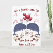 Grappige 2e Katoen Jubileum Kaart voor Man (Voorkant)