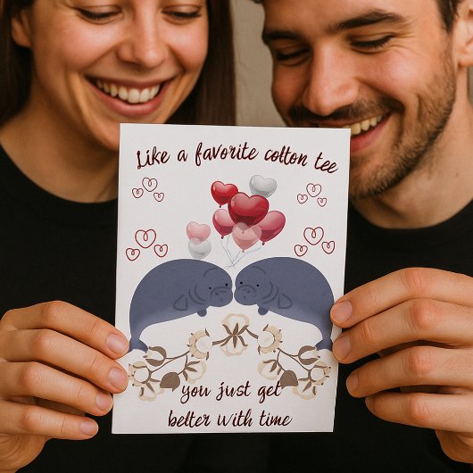 Grappige 2e Katoen Jubileum Kaart voor Man