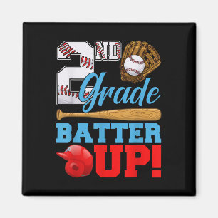 Grappige 2e klas Batter Up honkbal eerste schoolda Magneet