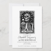 Grappige 30e verjaardag Gothic Tarot Zwart Kaart (Voorkant)