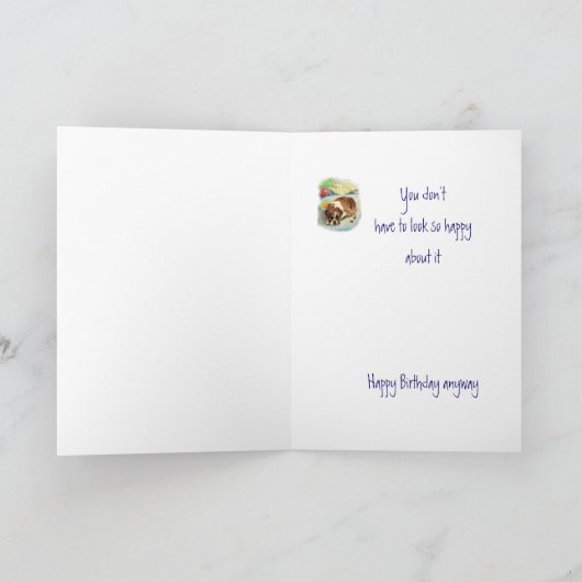 Grappige 30e verjaardag, Schattigee maar verdrieti Kaart (Binnen)