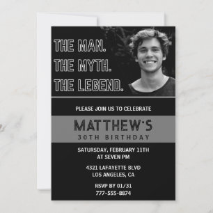 Grappige 30e verjaardag Uitnodigingen Het Man De L