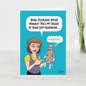 Grappige 30e verjaardag voorspelling kaart (Voorkant)