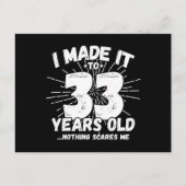 Grappige 33e verjaardag citaat sarcastisch 33 jaar briefkaart (Voorkant)