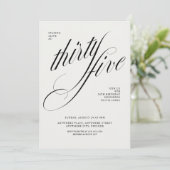 Grappige 35e verjaardag kaart (Staand voorkant)