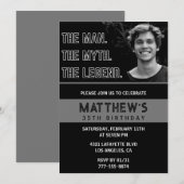 Grappige 35e verjaardag Uitnodigingen Het Man De L (Voorkant / Achterkant)