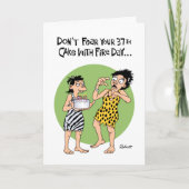 Grappige 37e verjaardag groet kaart (Voorkant)