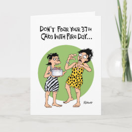 Grappige 37e verjaardag groet kaart