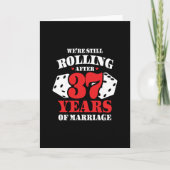 Grappige 37e verjaardag koppels getrouwd 37 jaar kaart (Voorkant)