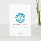 Grappige 38e verjaardag groet kaart (Achterkant)