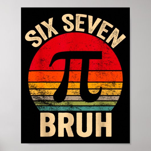 Grappige 3.14 67 6 7 meme ontwerp schattige wiskun poster (Voorkant)
