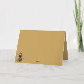 Grappige 3 uur 's nachts kat kerstkaart kaart (Achterkant)