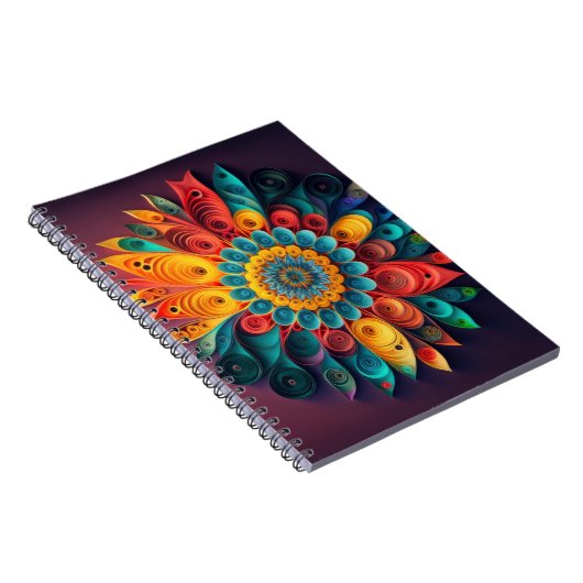 Grappige 3D bloem Notitieboek (Rechterzijde)