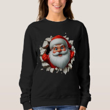 Grappige 3D kerstman kerstvakantie ontwerp