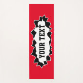 Grappige 3D yogamat met gepersonaliseerde naam of  (Voorkant)