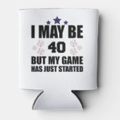 Grappige 40e verjaardag honkbalfan 40 jaar oud geb blikjeskoeler (Voorkant)