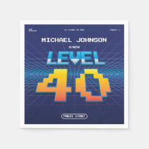 Grappige 40e Verjaardag Retro 80s Spel Scherm Cust